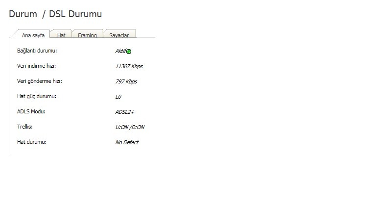  16mb - modem arayüzü VS reel değer