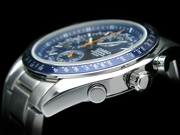  CASIO SEA-MASTER CHRONO. STEEL BLUE EF-503D