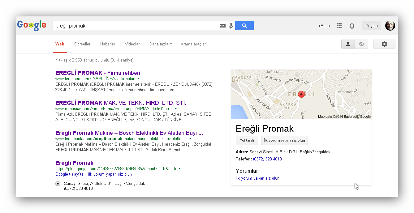  Google'da Konum Gözükmesi  Nasıl yapabilirim ? (SS)