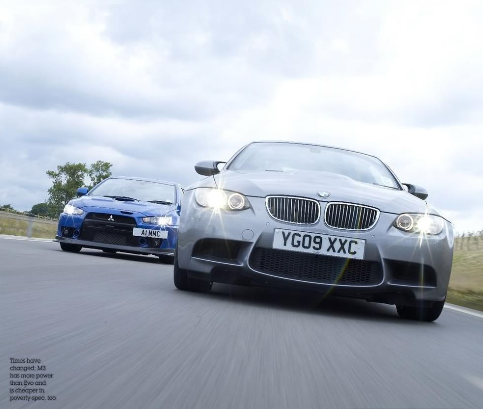  SINIF ÇELİŞKİSİ : Bmw M3 Vs Mitsubishi Evo FQ-400