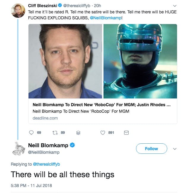 Neill Blomkam's  Robocop Returns