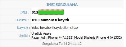  İPHONE 4 S 16 SİYAH SATILMIŞTIR..