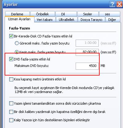  4.485 MB Veriyi 4.482 MB'lik DVD'ye nasıl sığdırırım?