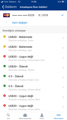 dikkat / booking indirimleri ödemiyor.