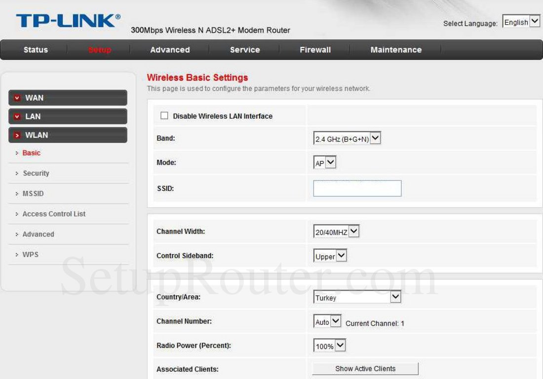  tp link 300mbps n adsl2+ şifre değişikliği