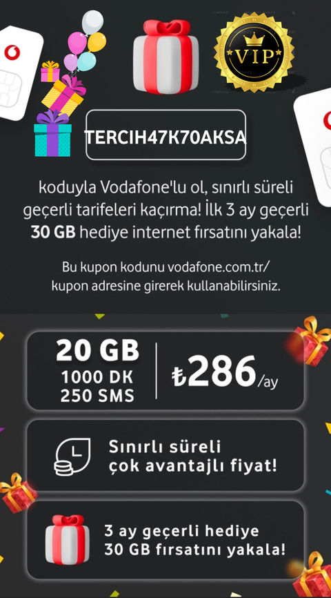 Vodafone Link AT 58 GB - Ev İnterneti 500TL Kazan Referans Konusu