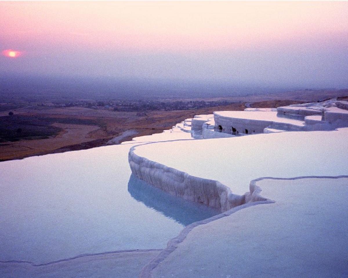  best of the world natural infinity pool Pamukkale Denizli Turkey Eeurope.dünyanın en güzel sosuzluk