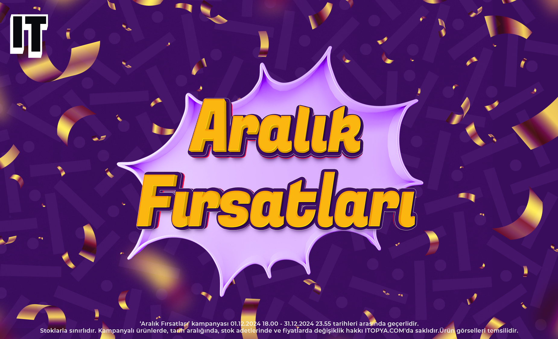 ARALIK FIRSATLARI BAŞLADI! | HER ÇARŞAMBA 16:00-22:00 SAATLERİ ARASINDA İTOPİK SAATLER