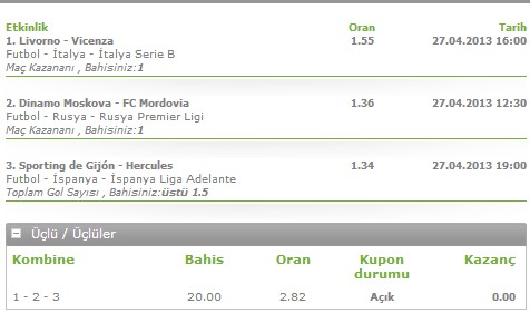  Düzenli Kupon Paylaşımı//(Cumartesi tahminlerim -3maç-)