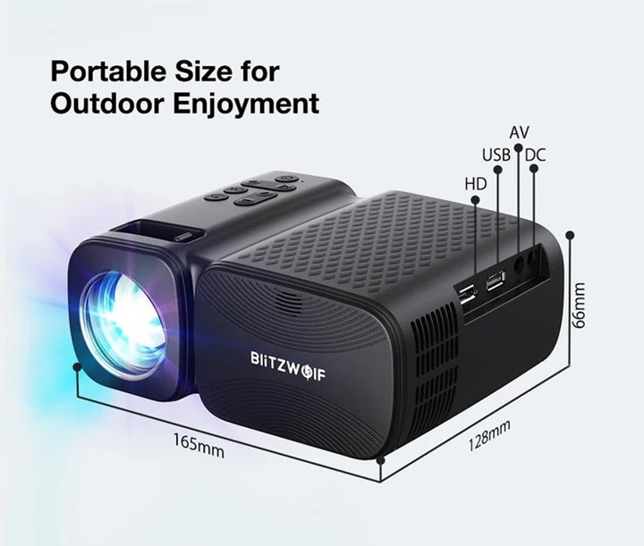 BlitzWolf BW-V3 mini LED projeksiyon cihazı duyuruldu