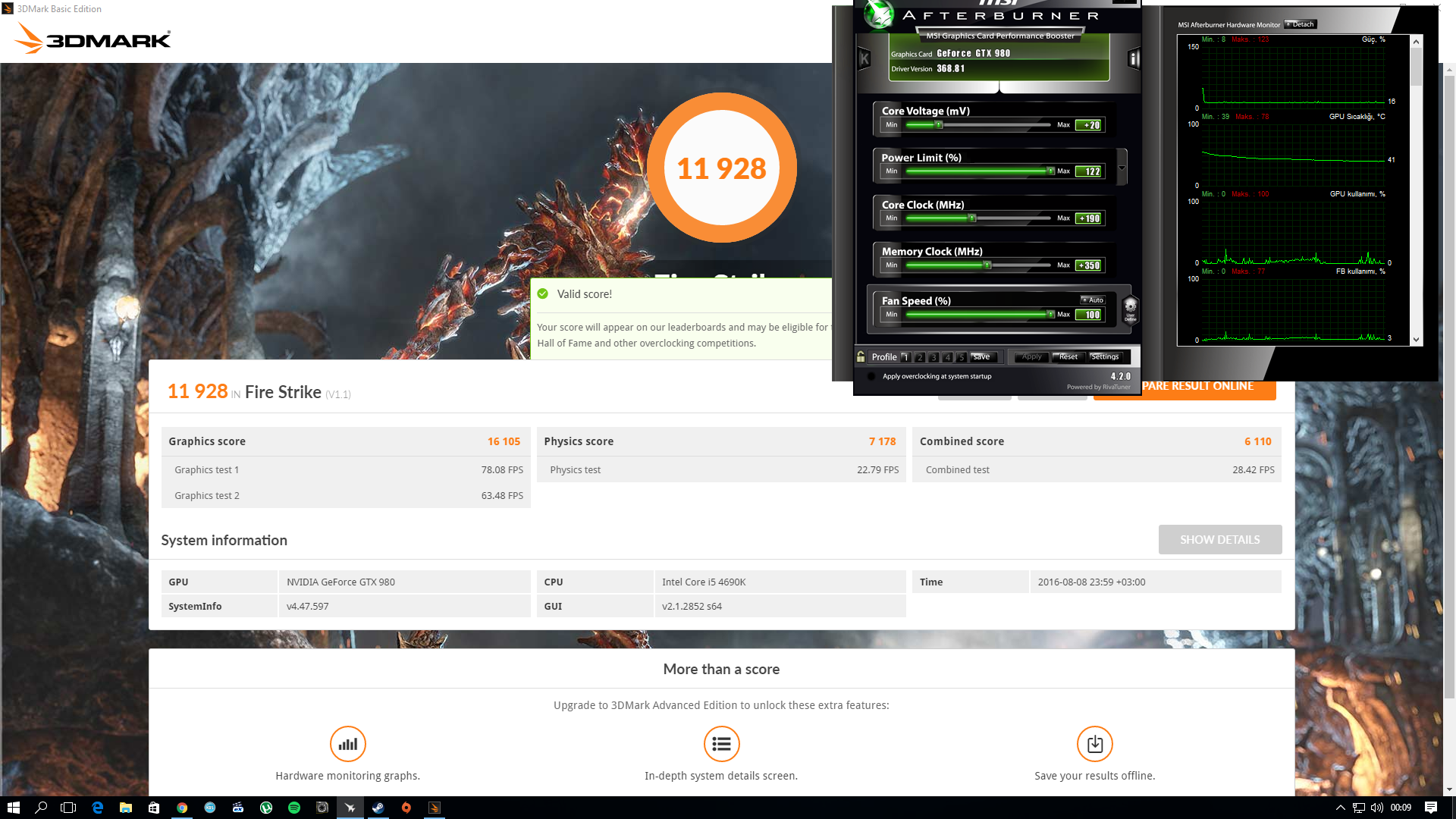 Gtx hot sale 980 overclock