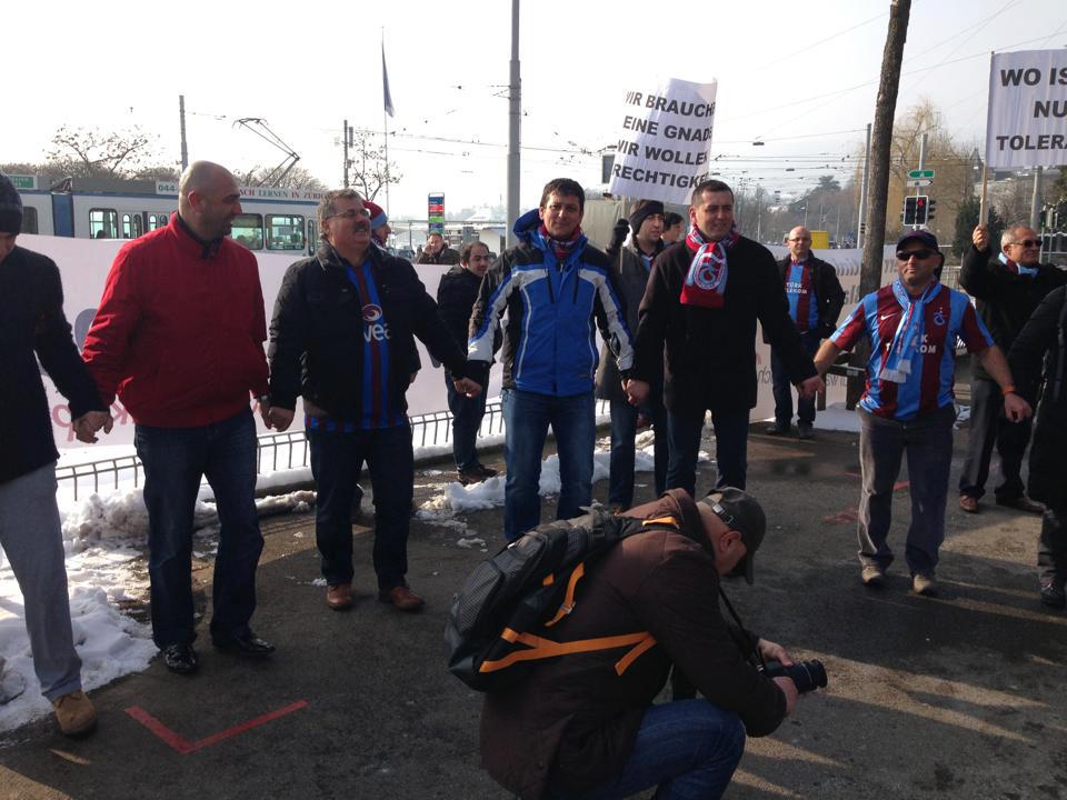  14.02 tarihli Zürih eyleminden kareler