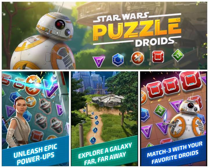 Star Wars: Puzzle Droids indirmeye sunuldu