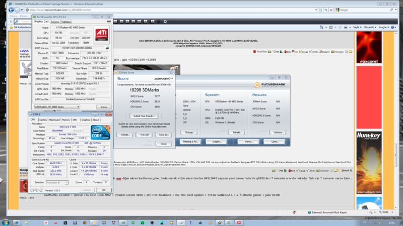  ::: HD4890 İle 3DMark06 ve 3DMark Vantage Skorları :::