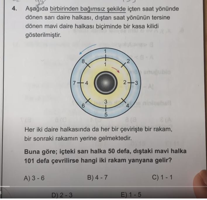 345 AYT 3 nolu deneme bana yanlış gibi geldi