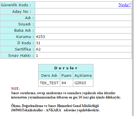  SINAV NASILDI(SONUÇLAR AÇIKLANINCA SSLER BURAYA)