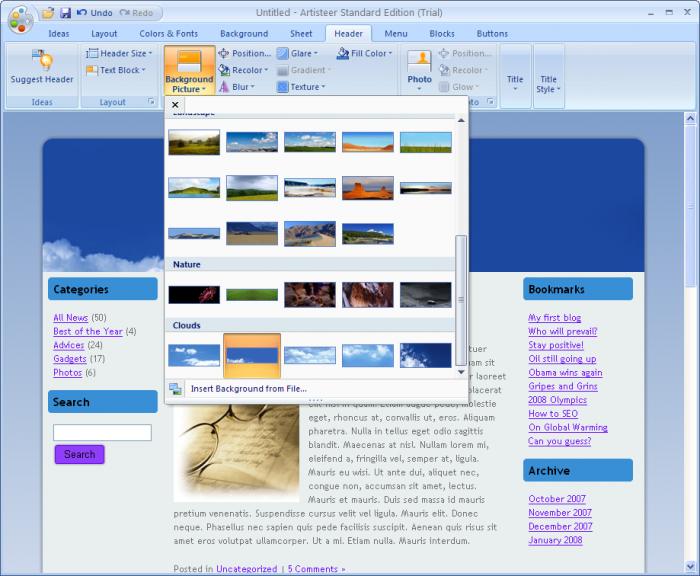  kod bilmeden wp,joomla... tema yapma programı artisteer 3