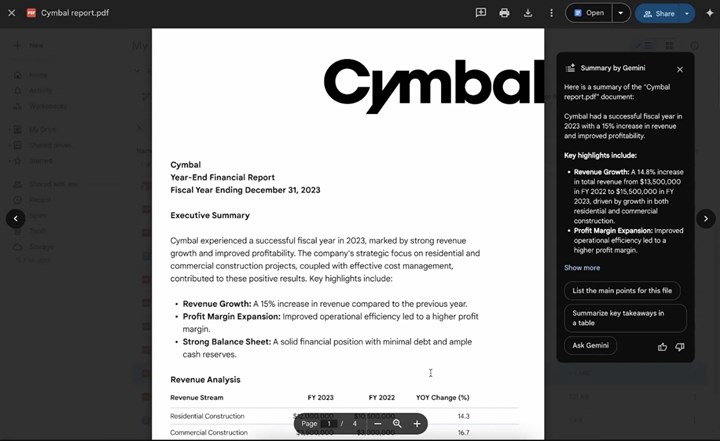 Google Drive, Gemini desteğiyle artık akıllı bir şekilde PDF’leri özetliyor