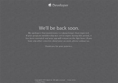  Apple geliştirici portalına erişim kesildi