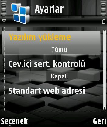  S60 V3 OS 9.1'SADECE'Program Alanı (___)