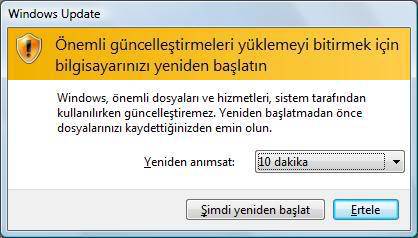  Windows Update Sorunu (Yeniden Başlatıp Duruyor)