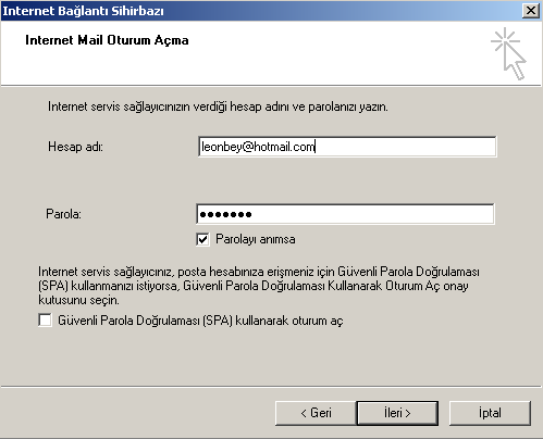  Artık Hotmail i outlookta POP3 olarak kullanalım