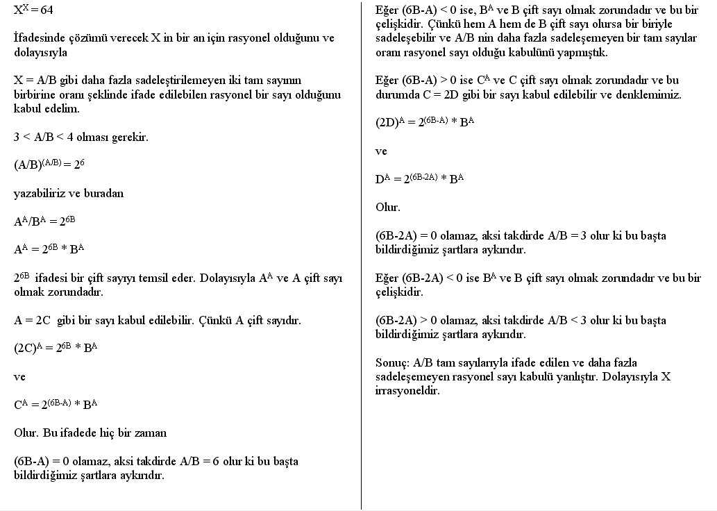  Bir Matematik Sorusu