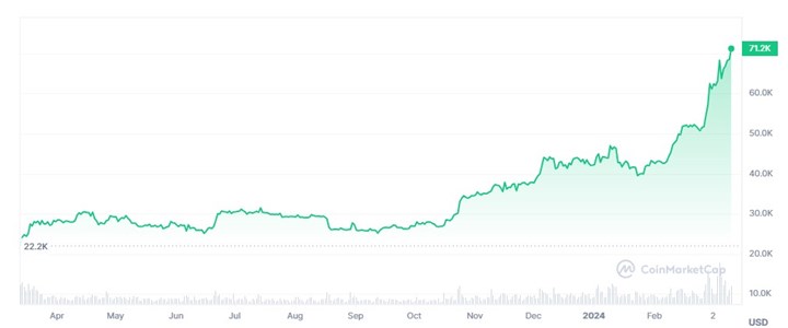 Bitcoin fiyatı 71 bin dolar ile yeni bir rekor kırdı: Bitcoin neden yükseliyor?