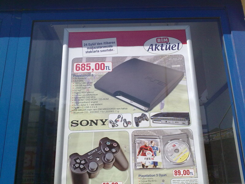  Bim Playstation 3 satacakmış