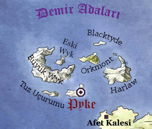  Buz ve Ateşin Şarkısı (Taht Oyunları) Türkçe Haritalar