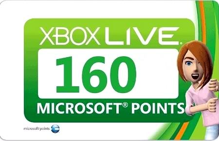  Xbox Live Microsoft Points (160 puan = 0.99 Usd) (Paypal-GIFT)