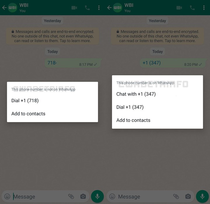 WhatsApp telefona kayıtlı olmayan numaralarla mesajlaşmayı kolaylaştırıyor