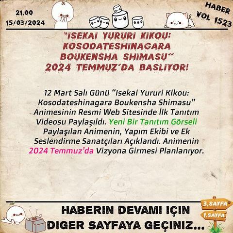 Animeli Günler Haber (AnimeSeverler)📰