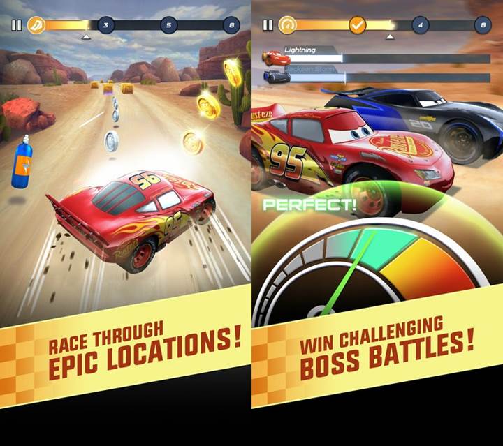 Cars: Lightning League ile filmin heyecanı mobilde