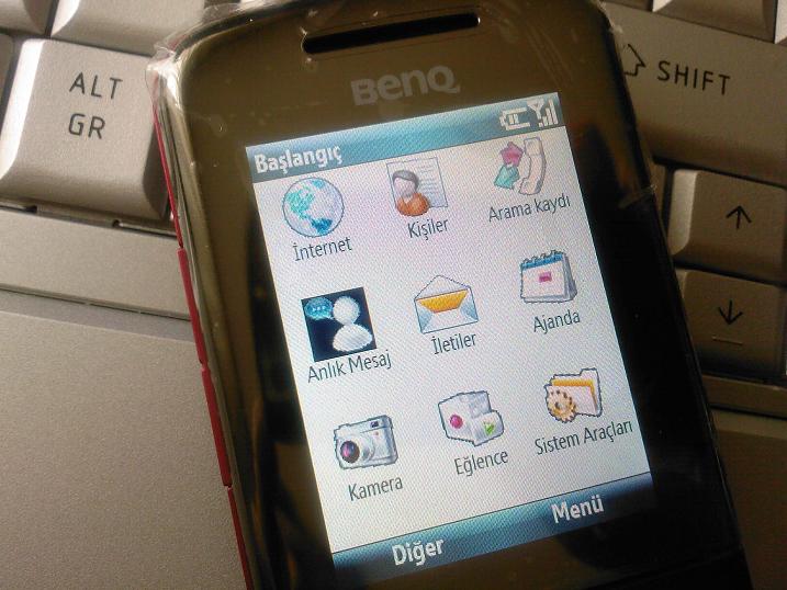  Sıfır Benq Siemens E72-Windows Mobile 6.0- Wi-Fi, BT,2 MP Kamera,MSN vs