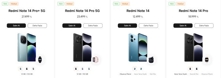 Redmi Note 14 ve Redmi Note 14 Pro serisi Türkiye’de: İşte fiyatlar