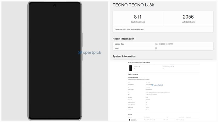 Tecno Pova Curve 5G kavisli telefon ortaya çıktı