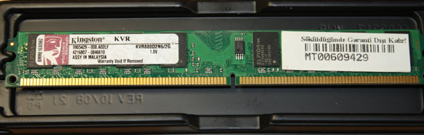  2GB KINGSTON DDR2 - 800 mhz- SATILDI