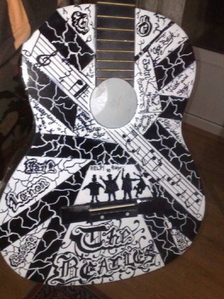  Gitar modifiyem!! ( Tema = The Beatles )