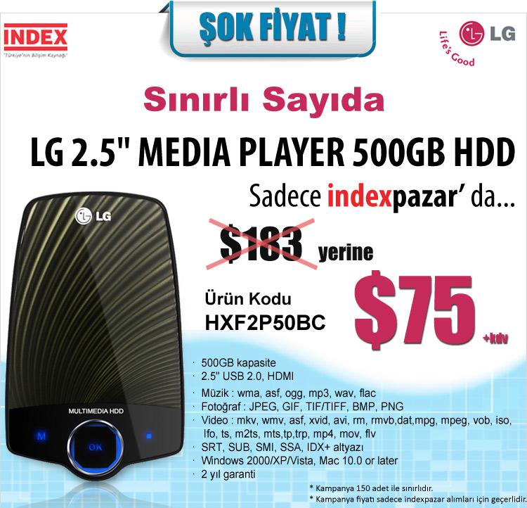  LG MEDIA PLAYER HXF1 500 GB 2.5' HDD