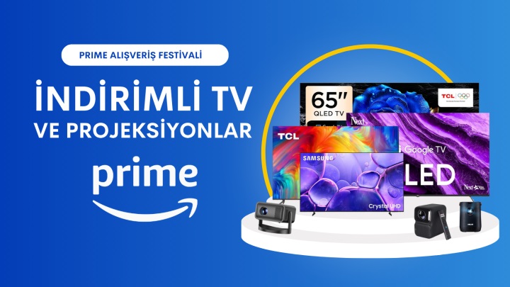 Amazon Prime Alışveriş Festivali’nde indirime giren televizyonlar ve projeksiyonlar