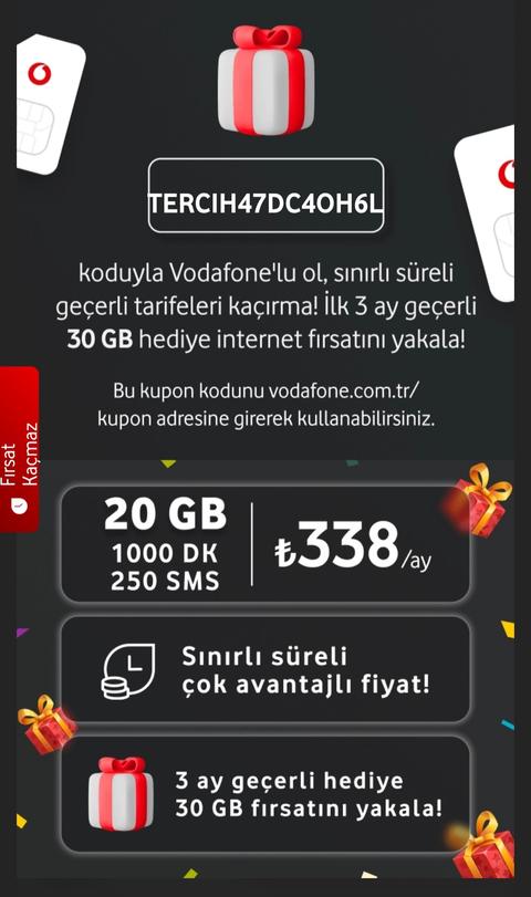Vodafone Link AT 58 GB - Ev İnterneti 500TL Kazan Referans Konusu