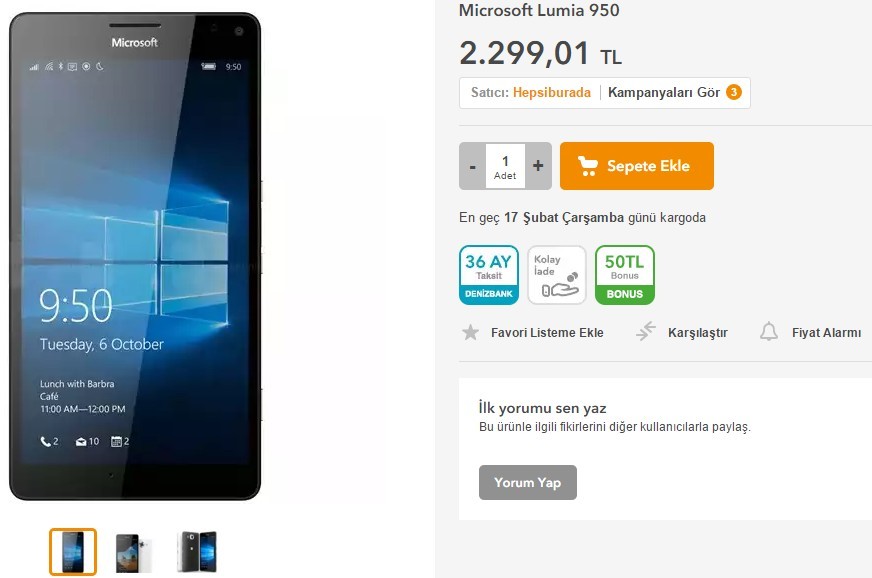 Lumia 950 XL üretimi sona eriyor