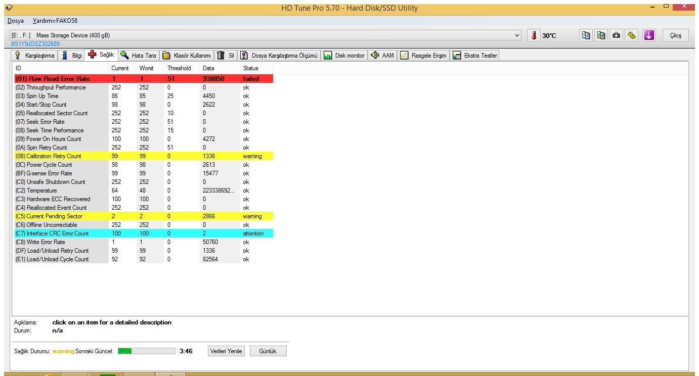  Harddisk Bad Sector Çözümü %90 Garanti