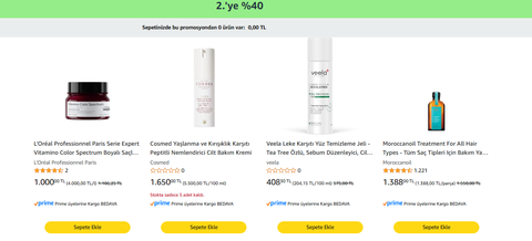 Amazon TEMEL TÜKETİM & GIDA & TEMİZLİK ve KOZMETİK ÜRÜNLERİ FIRSATLARI