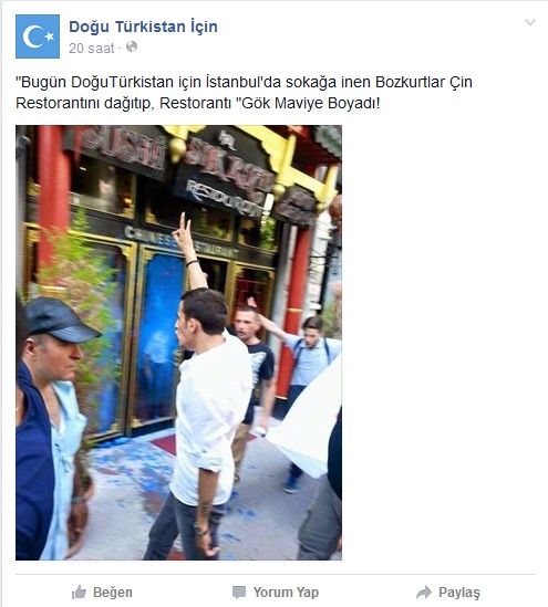  Ülkücüler Çin'i Protesto Etmek İçin Çin Restoranı Bastı - Bir Vaka Daha