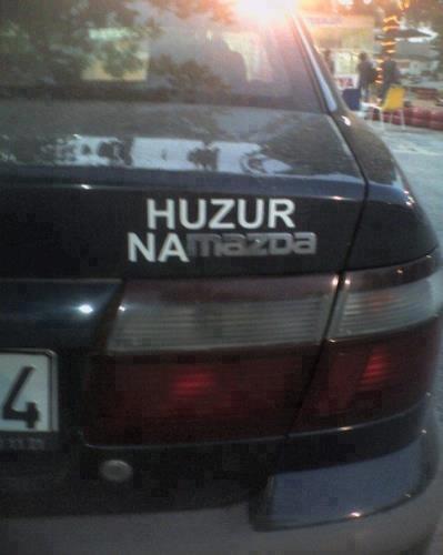  MAZDA, Huzur Namazda :)
