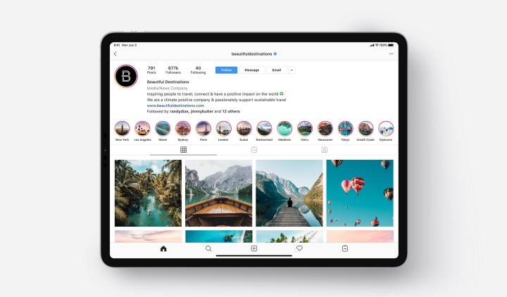 Instagram patronundan iPad uygulaması açıklaması