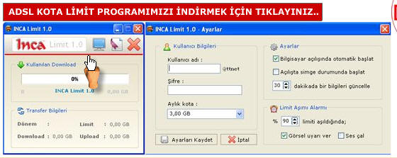  !!! Limitli ADSL Kullanıcıları İçin Sayaç - DUMeter 4.01 (Yeni) !!!