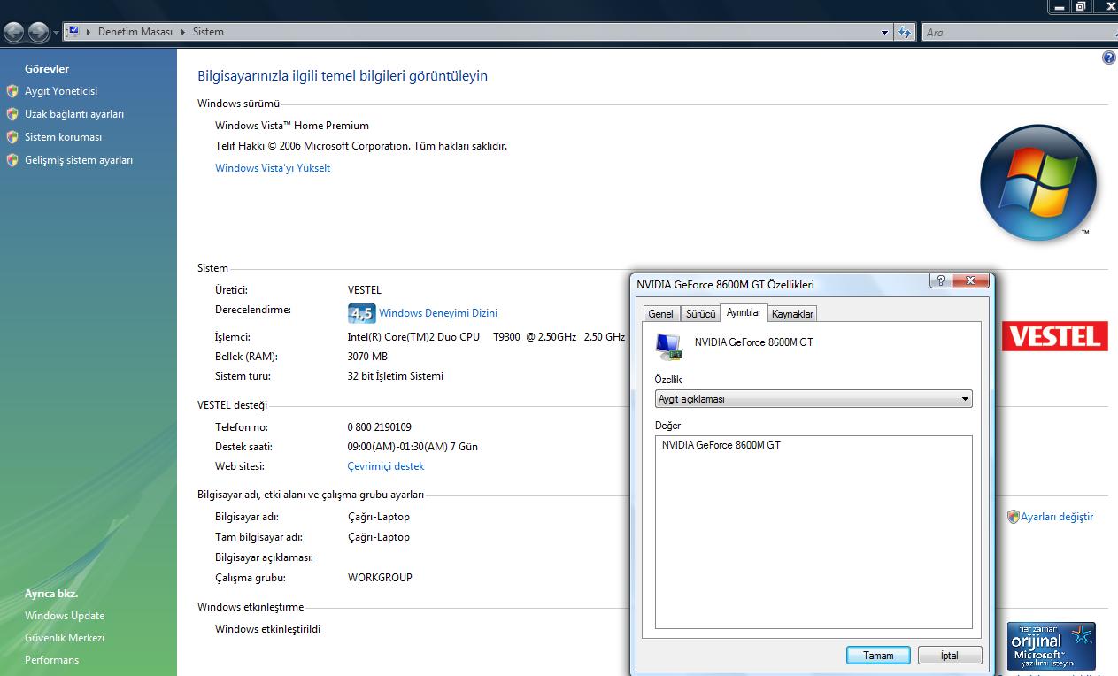  Vestel Laptop Nvidia 8600Gt Driver